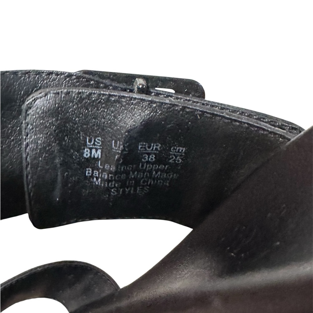 Dr. Scholl’s Black Styles Double Leather Strap Slide Sandals - Picture 6 of 8